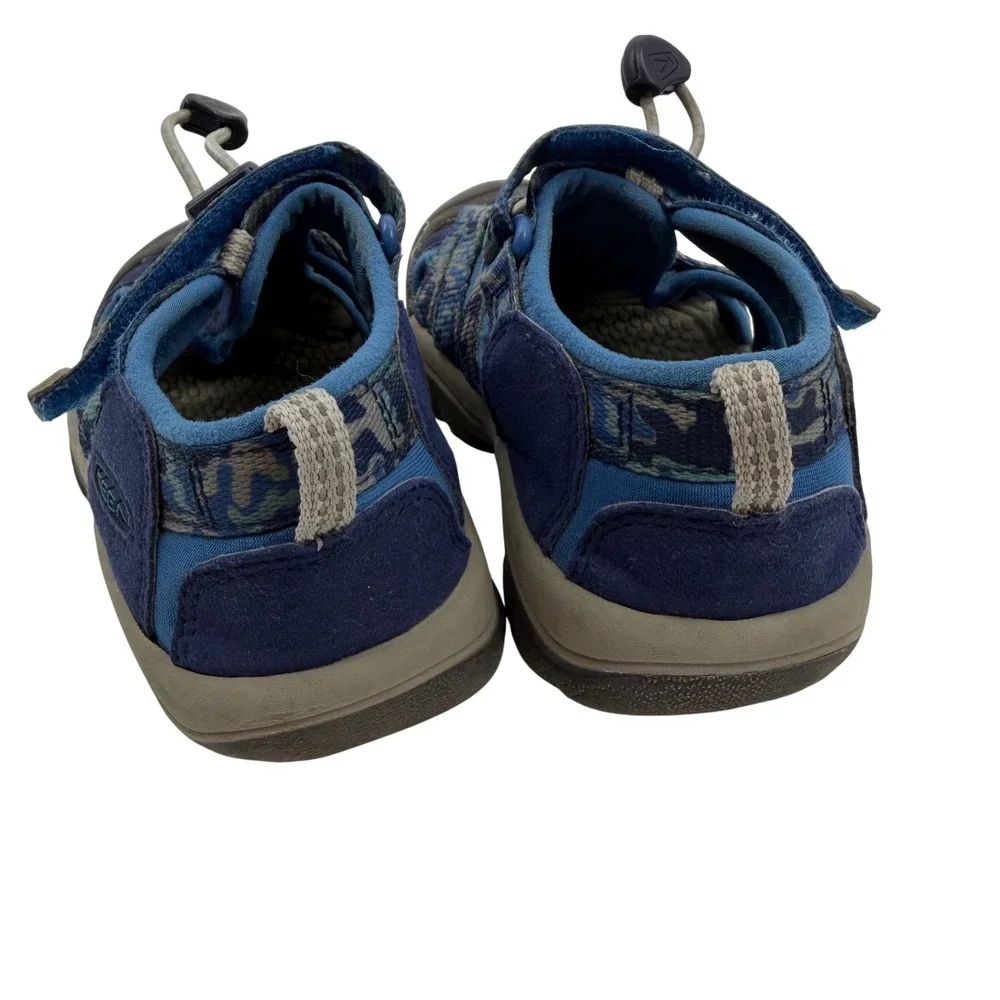Keen Newport H2 Sandal Kids Size 12 Blue Camo Waterproof 1026269